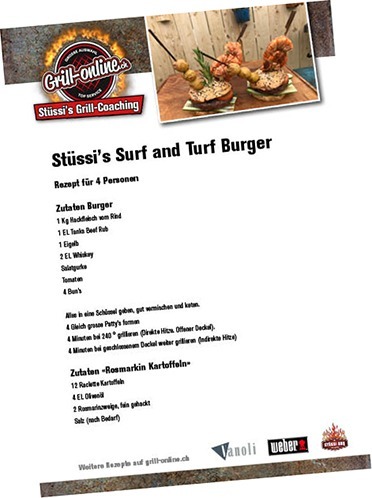 Surf and Turf Burger- Stüssis Grill Coaching