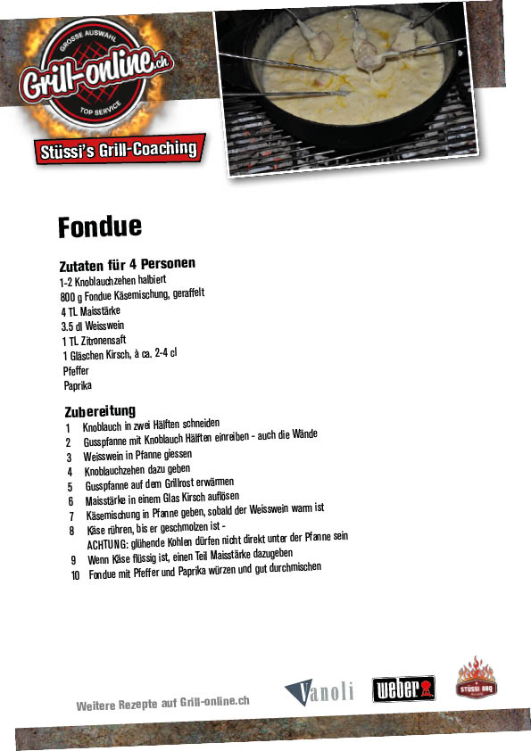 Rezept: Fondue