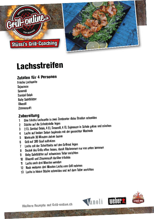 Rezept: Lachsstreifen