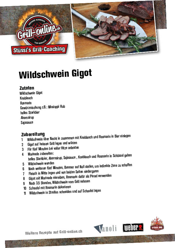 Rezept: Wildschwein Gigot